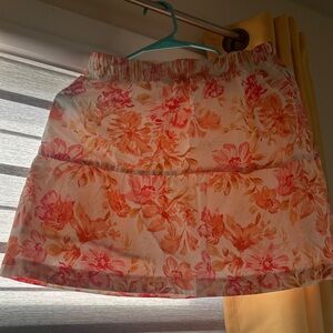 Hippie Rose Vibrant Floral Mini Skirt